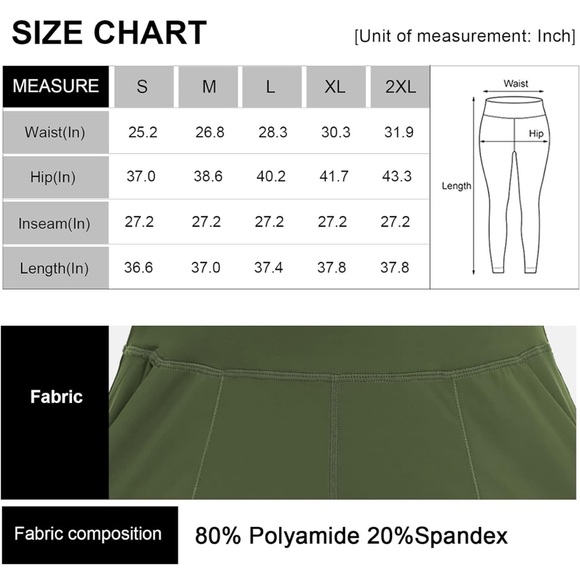 Hunter green athletic joggers - Picture 6 of 10